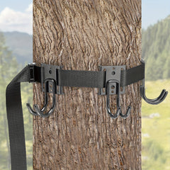 Tree Stand Strap Gear Hangers With 3 Metal Hooks Saddle Platform