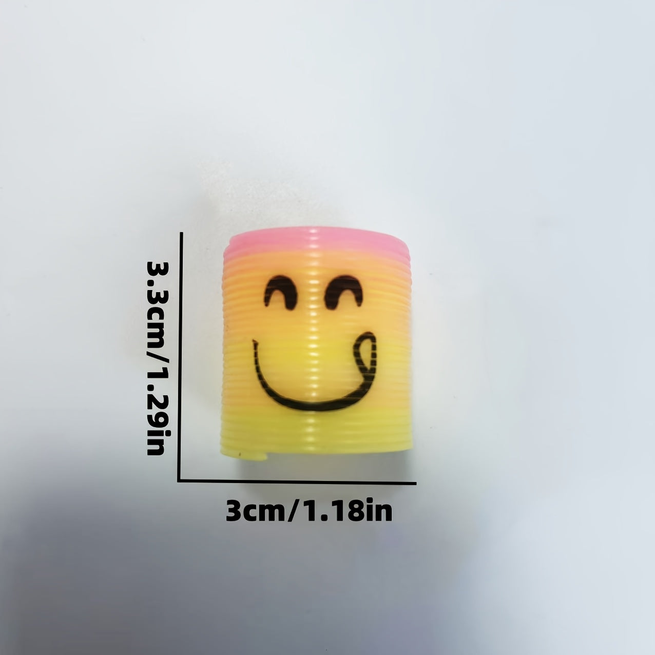 12pc Funny Expression Mini Rainbow Spring Toy for Teenagers