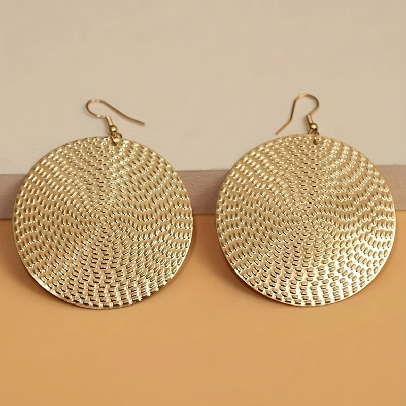 Boho Minimalist Round Dangle Earrings Gift
