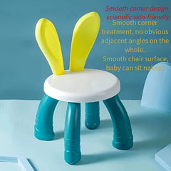 Toddler Activity Plastic Chair Bunny Shape for Indoor/Outdoor Use