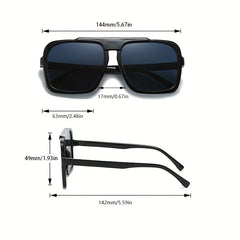 Leopard Brown Square Sunglasses UV Protection