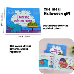 52 Page Kids Coloring Book with Animals Magical Scenes & Creative Designs Cover
