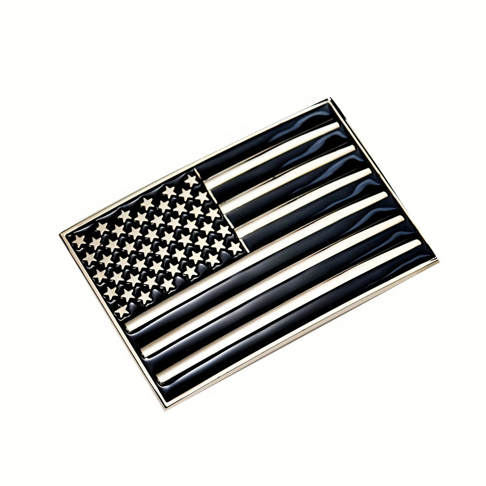 Vintage Flag Enamel Belt Buckle 1.57" Wide Jeans Accessory for Men