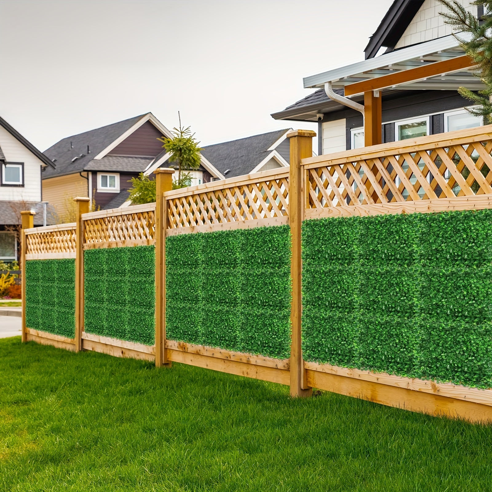 Artificial Grass Wall Panels 6pcs 25 4 X 25 4 Cm Boxwood Wall Panels