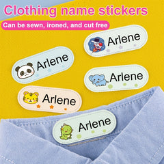 Custom Iron-On Washable Name Labels for Clothes - Pack of 24