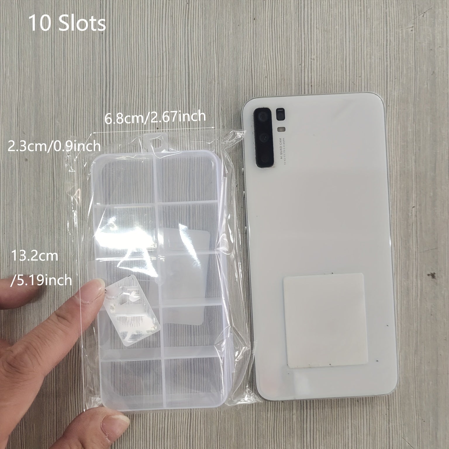 Double Layer Plastic Lure Sorting Box for Fishing Tackle