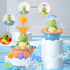 Crocodile Bath Toy for Kids Water Spray Play Set with Accessories