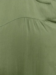 Plus Size Plain Notched Neck Short Sleeve Dress