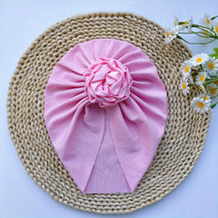 Soft Elastic Baby Flower Hat for Girl