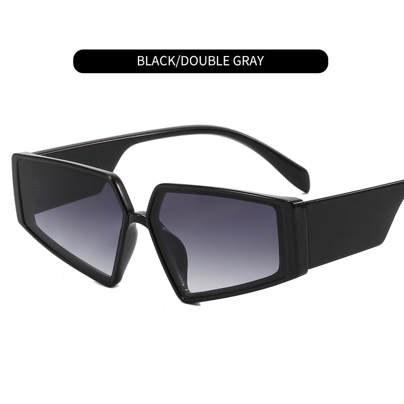 Y2K Irregular Sunglasses Oversized Thick Temple Shades Glasses UV400