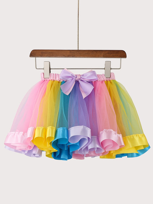 Girls Block Party Skirts Birthday Dress Festive Costume