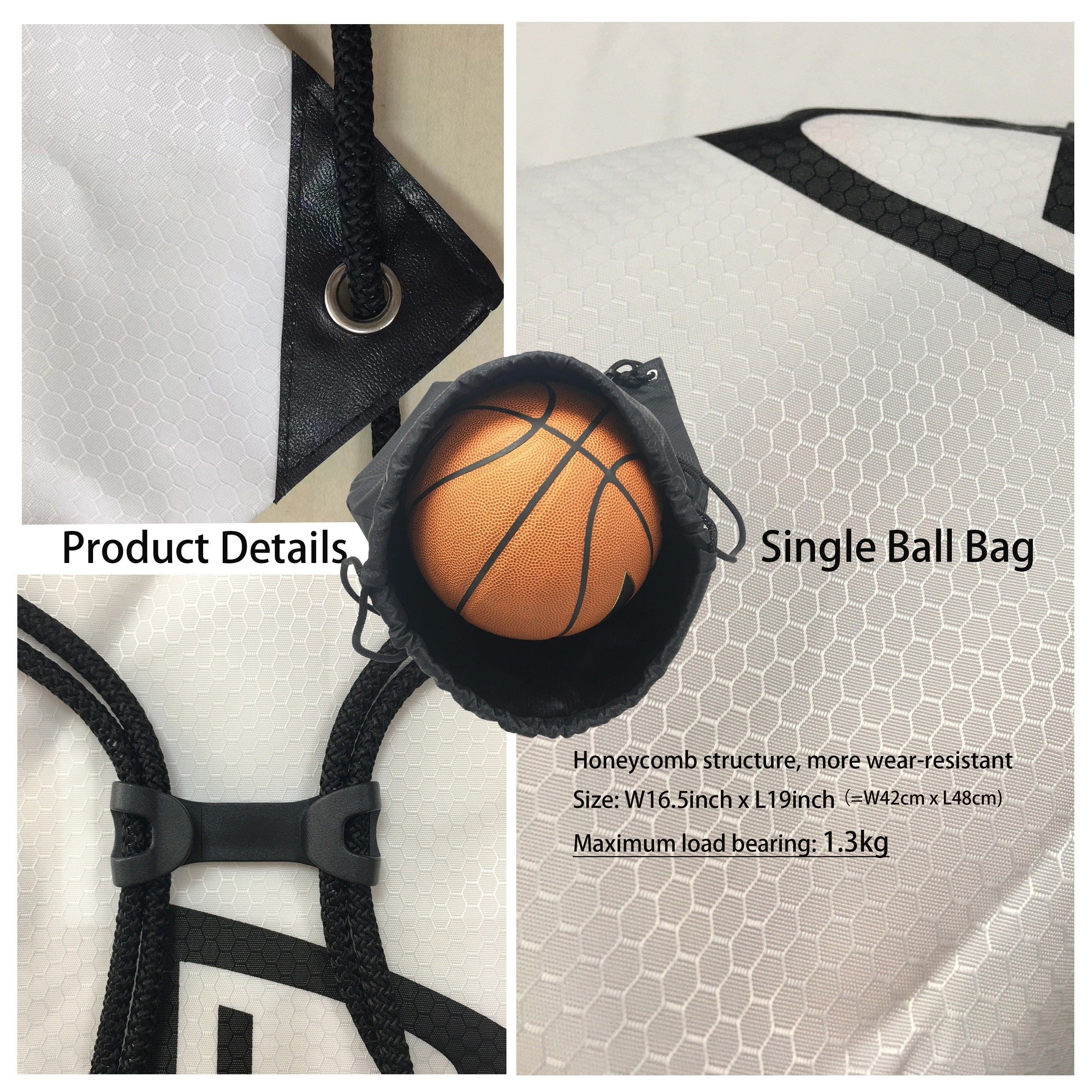 Sport Drawstring Bag Large Capacity Water proof Shoulder Bag