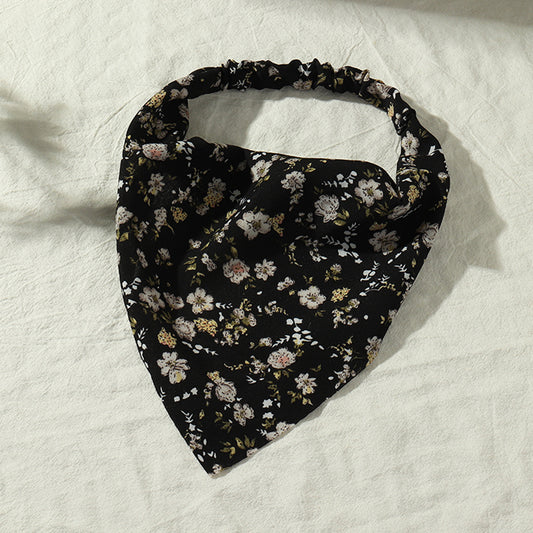Floral Elastic Hair Bandanas Boho Turban Hair Band