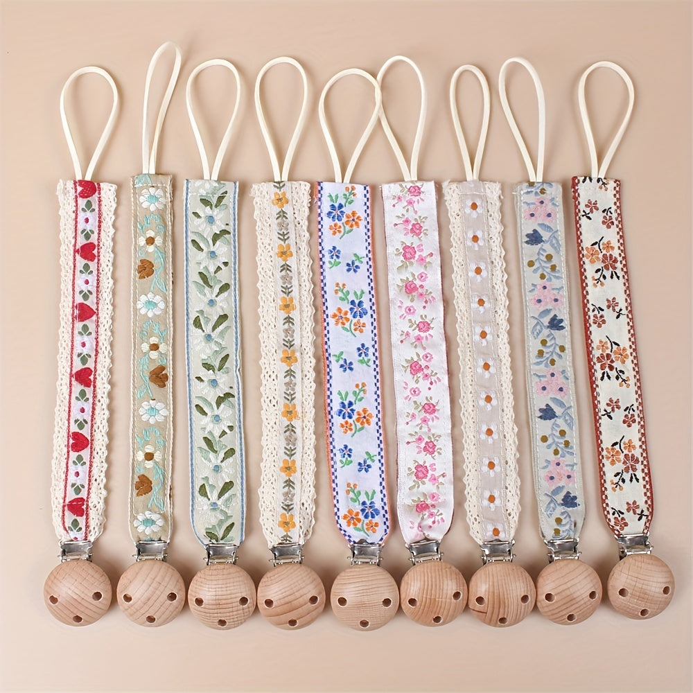 Baby Pure Cotton Pacifier Clip - BPA Free Teether Chain