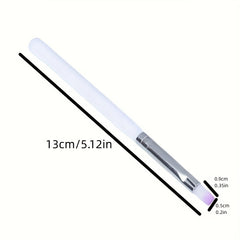 Gel Polish Nail Art Brush Flat Head Drawing Pen Manicure DIY Salon