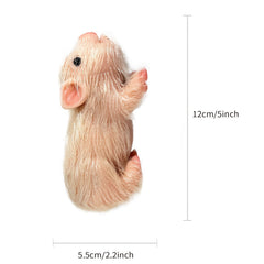 5 Inch Soft Silicone Reborn Doll Pig Mini Full Body Realistic Animal Doll