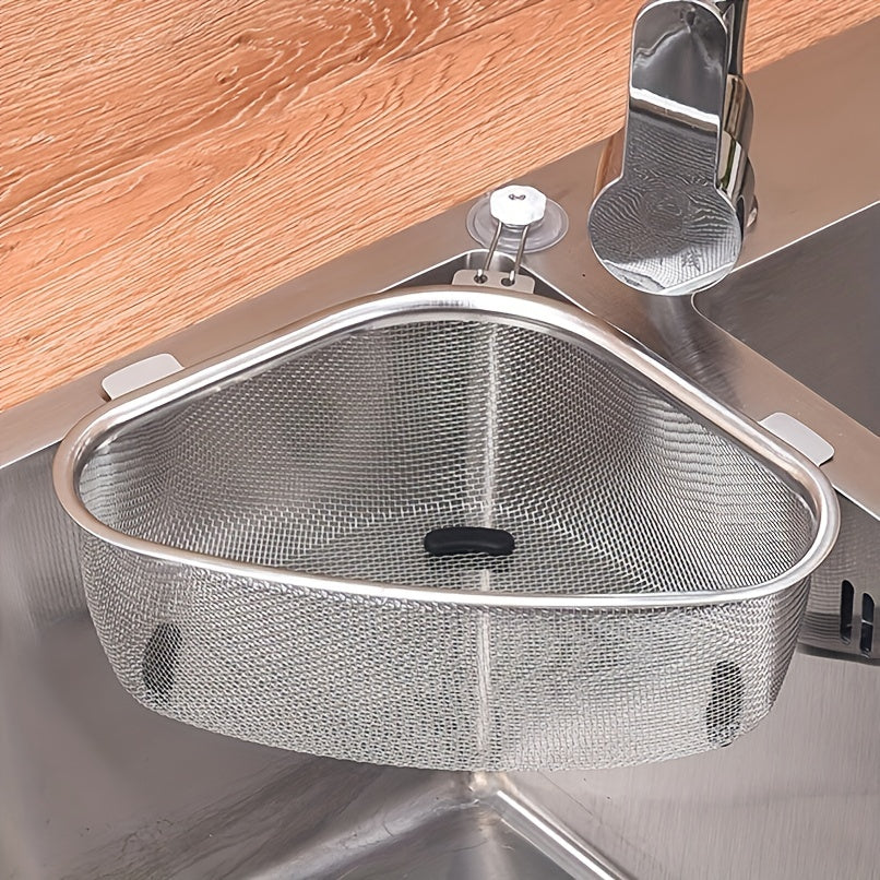 Triangle Corner Strainer Kitchen Sink Triangular Draining Basket