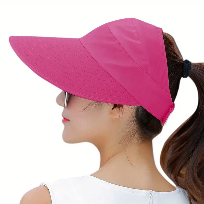 Wide Brim Sun Protection Visor Sun Hat Anti UV Lightweight Breathable Beach Hat