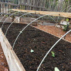 25 50pcs Greenhouse Hoops Grow Tunnel Rust Fiberglass Support Frame