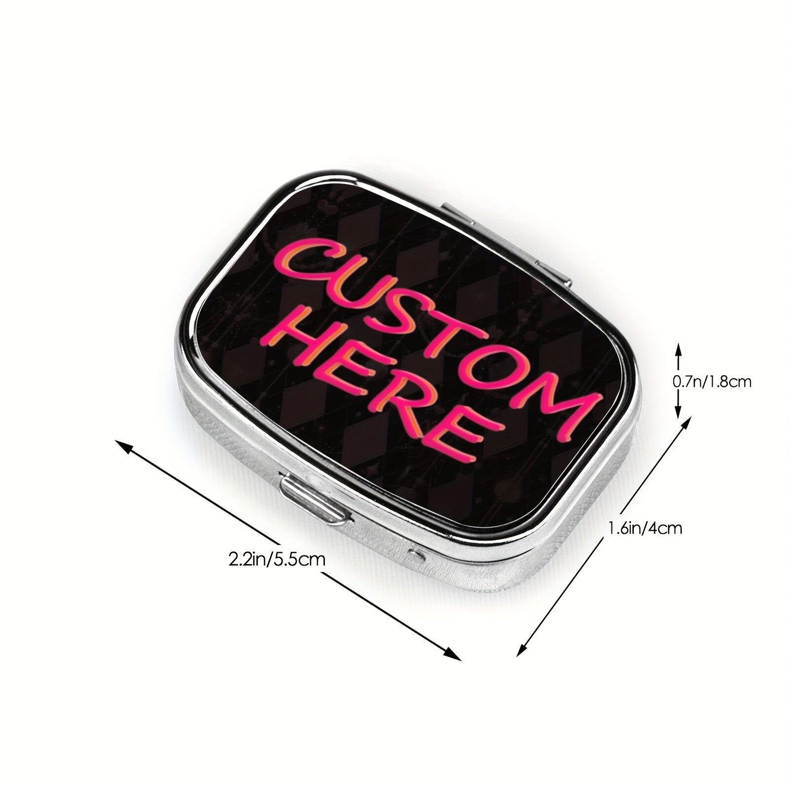 Metal Pill Organizer Wallet Portable Travel Medicine Case