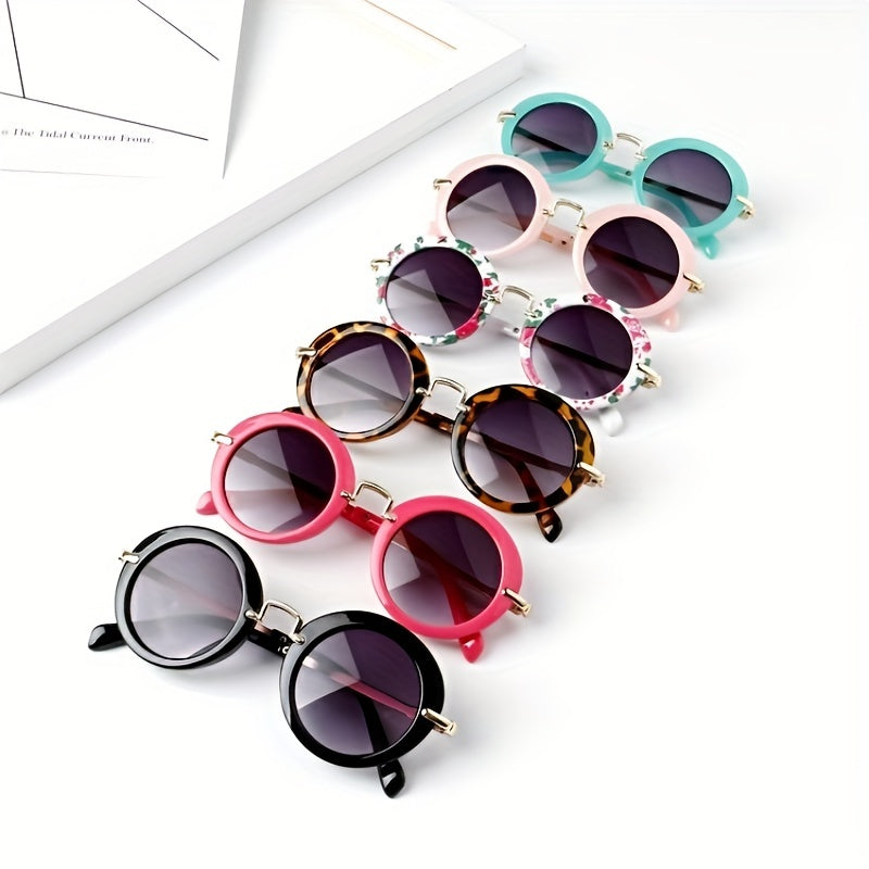 Vintage Y2K Round Frame Sunglasses Sun Protection