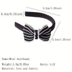Polka Dot Headbands for Dolls Alloy Material DIY Hair Accessories