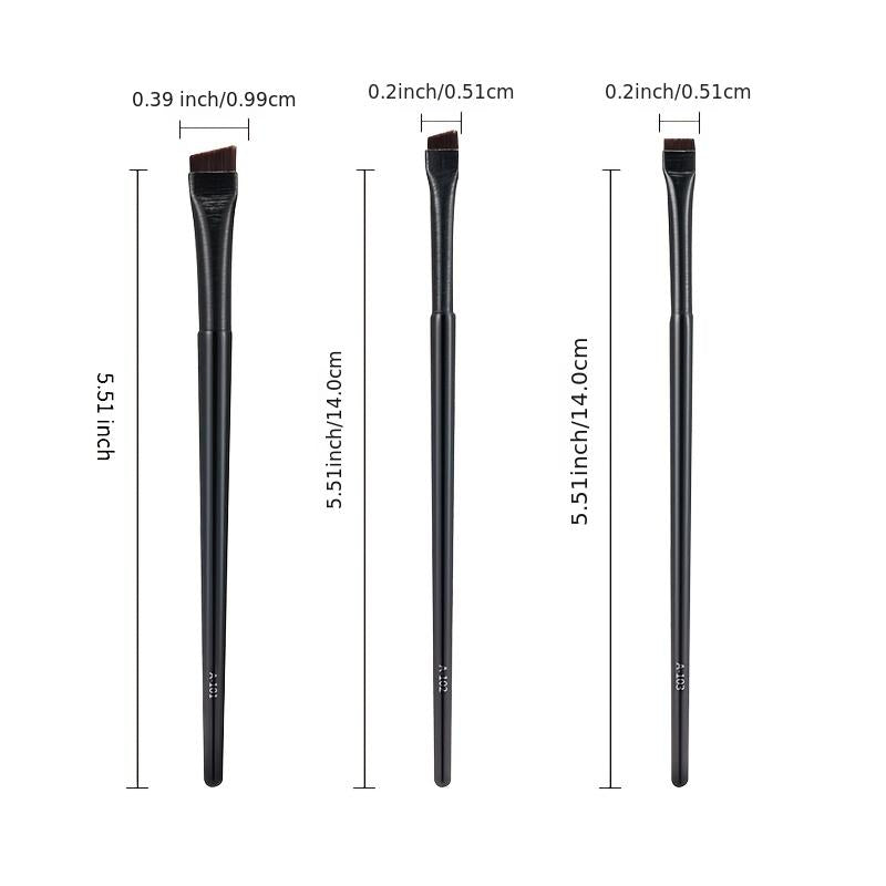 Fine Angled Eyeliner Brush Eyebrow Blade Flat Makeup Brush