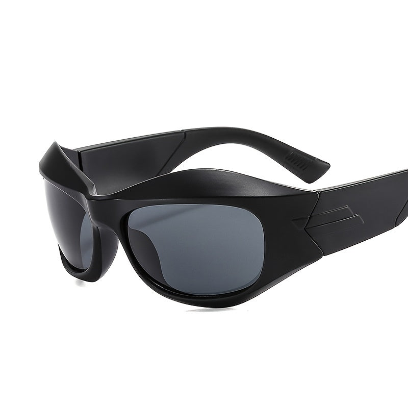 Wrap Around Sunglasses Thick Frame Y2K Shades Glasses Women