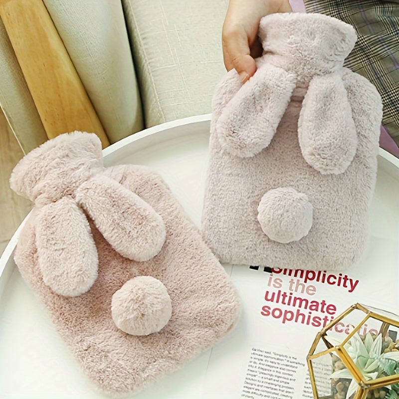 500ml Rabbit Plush Hot Water Bag Hand Warmer Christmas Gift