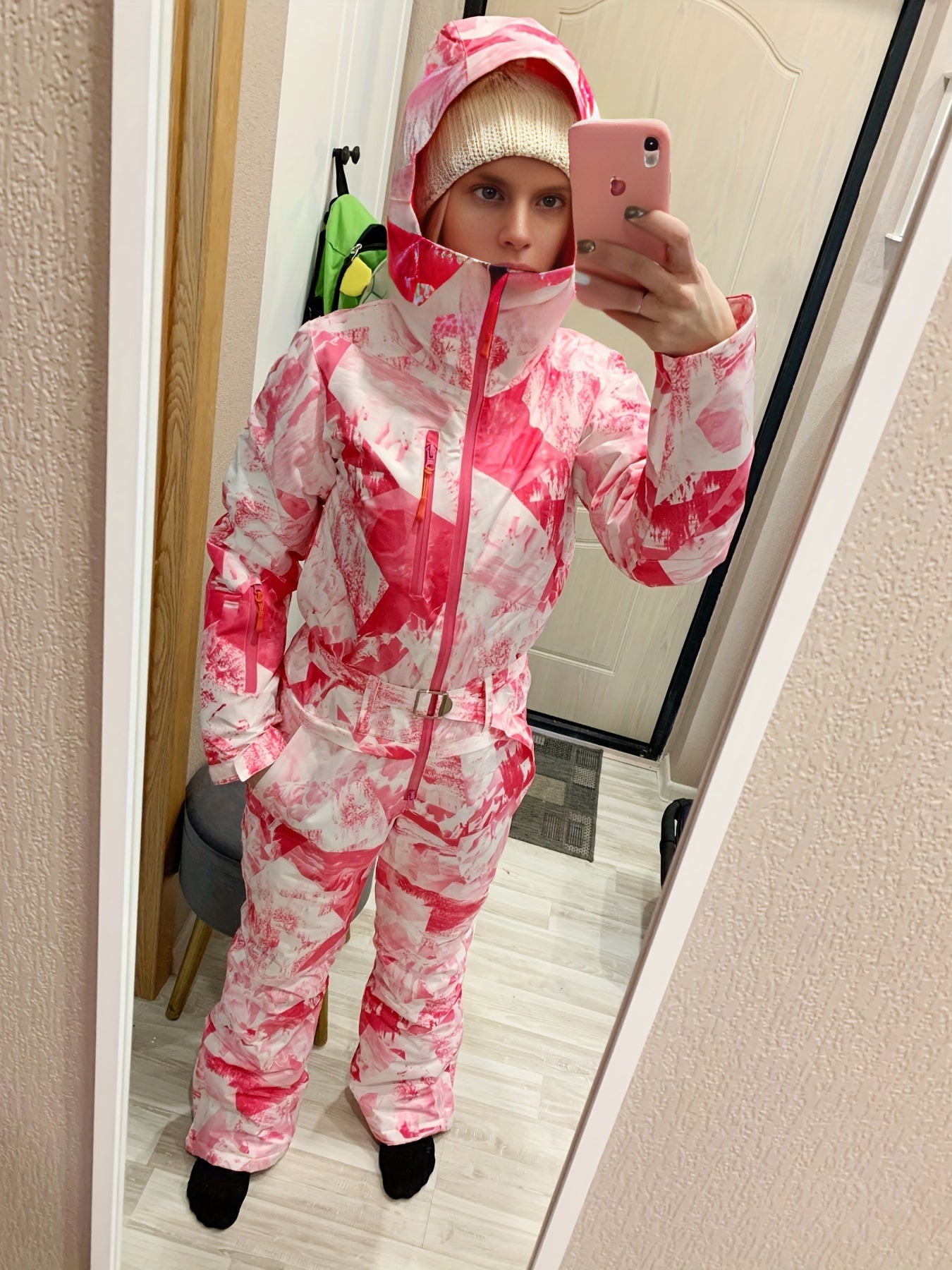 Women's Waterproof Snow Jumpsuit Winter Ski Suit