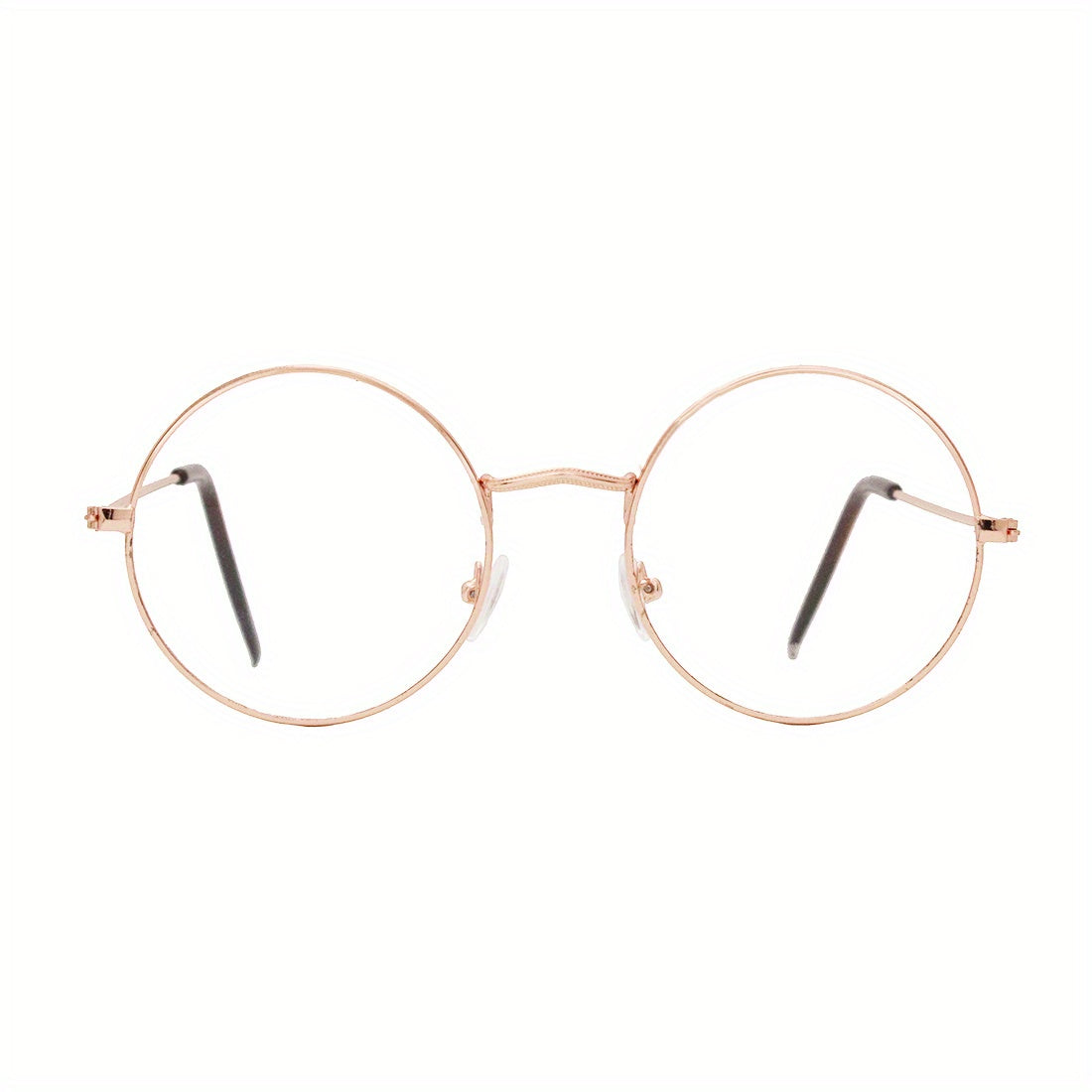 Round Clear Lens Glasses For Women Men Students Metal Myopia Spectacles