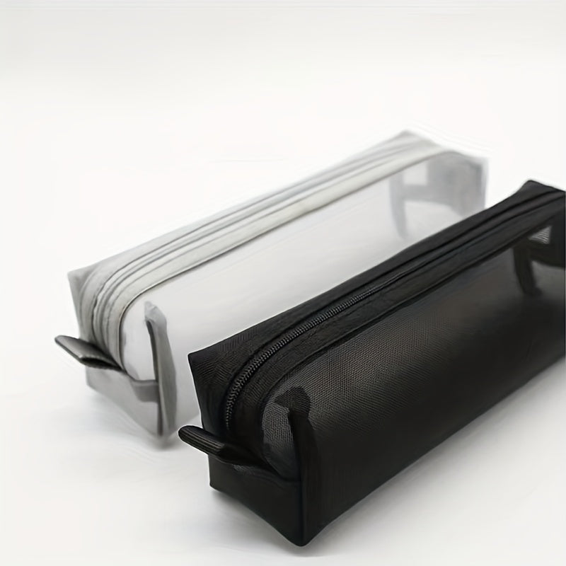 Clear Mesh Makeup Brush Bag with Zipper