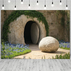 Polyester Jesus Tomb Backdrop for Christian Events