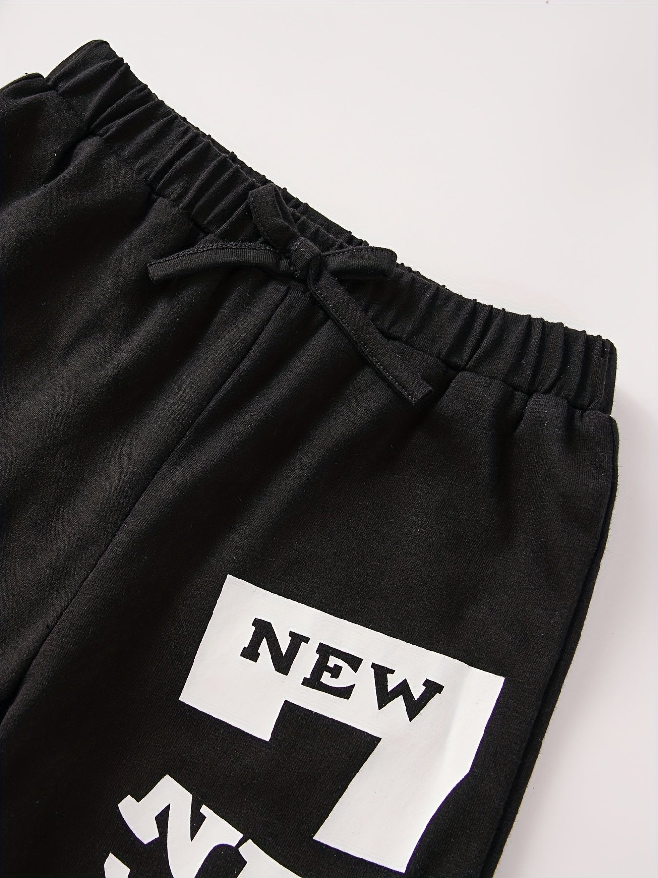 YORK Letter Print Boys Active Sweatpants Quick Drying Jogger Sports Pants