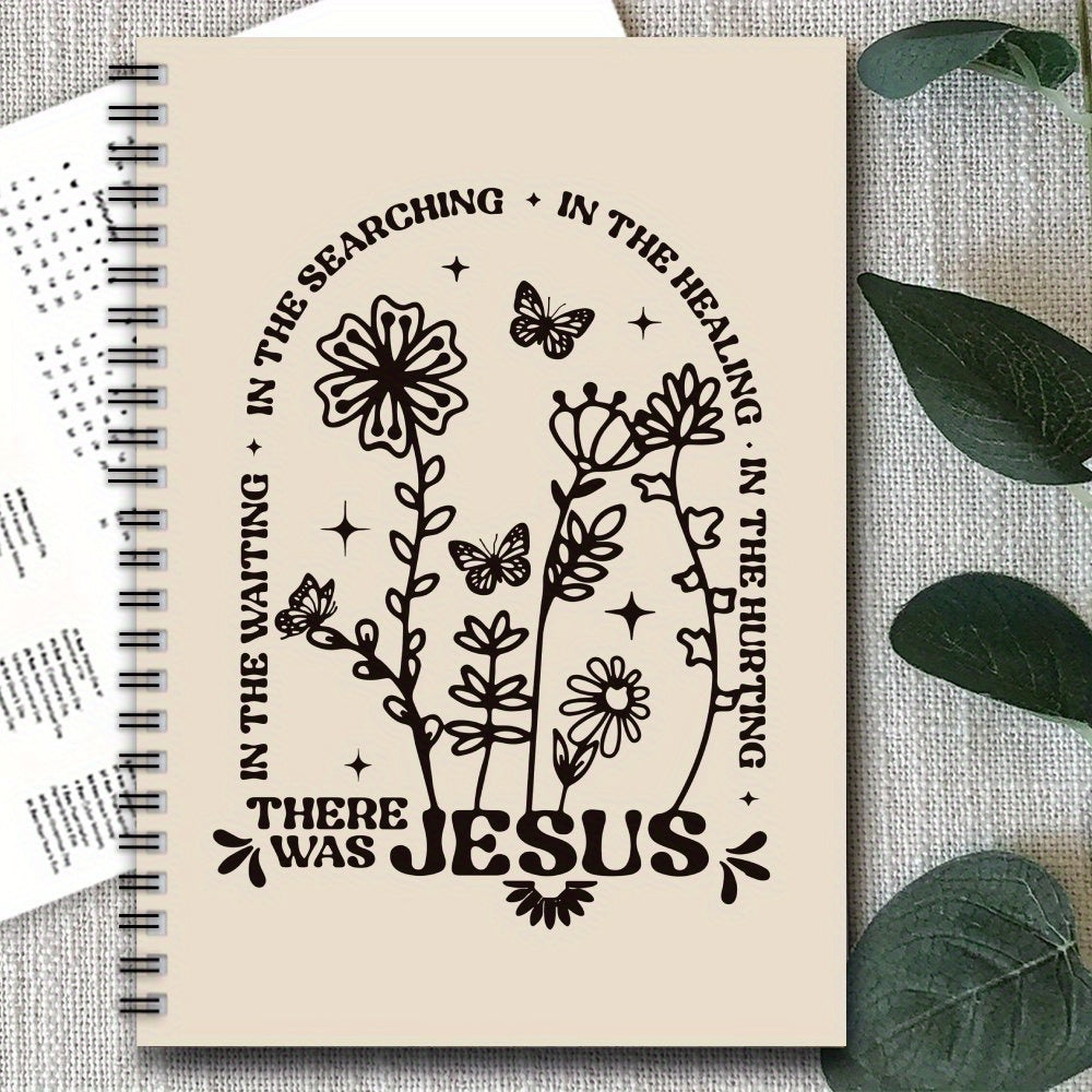 Boho Floral Christian Spiral Notebook Journal 100 Pages