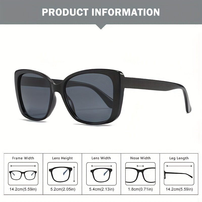 Large Frame Cat Eye Sunglasses Gradient Women Shades Polarized Eyewear