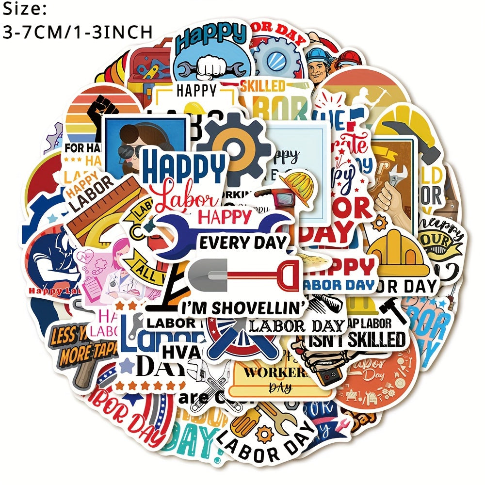 50pcs Worker Series Graffiti Stickers Waterproof DIY Decoration