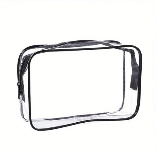 Clear Toiletry Bag With Zipper Waterproof Travel Makeup Bag