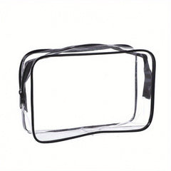 Clear Toiletry Bag With Zipper Waterproof Travel Makeup Bag