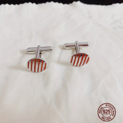 925 Silver Cufflinks Men's High Suit Button Shirt Studs Accessories