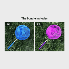 Kids Stainless Steel Telescopic Fishing Net for Butterflies and Insects