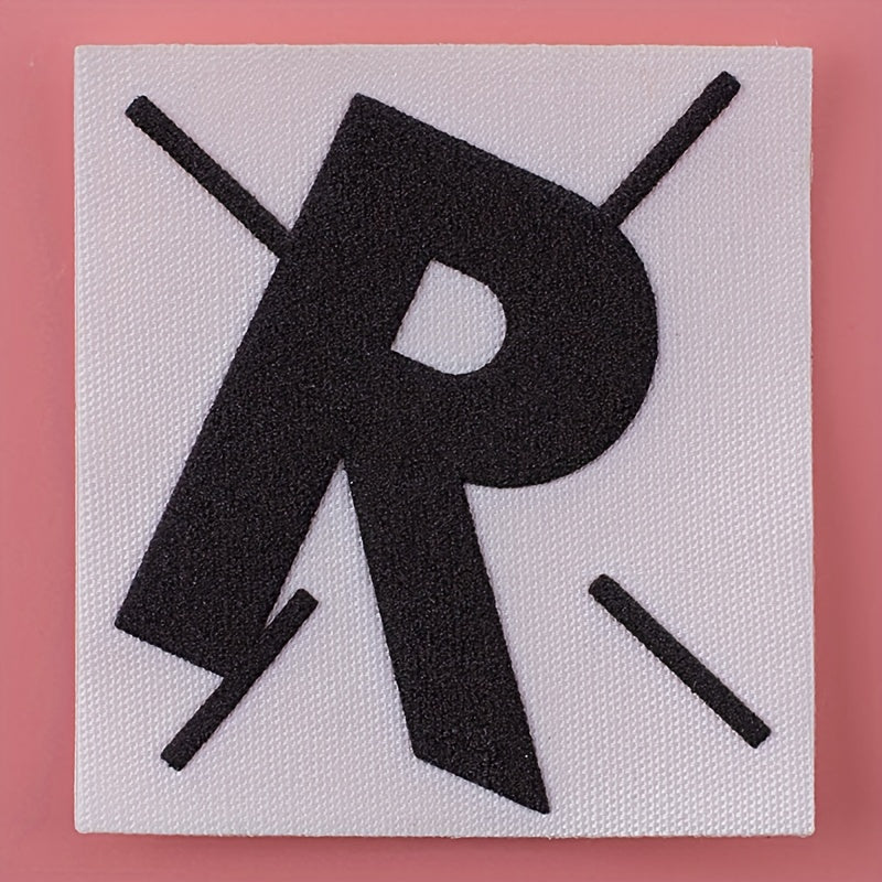 4PCS 3D Printing Letter Style Self-Adhesive Stickers for School Bag & Phone Case