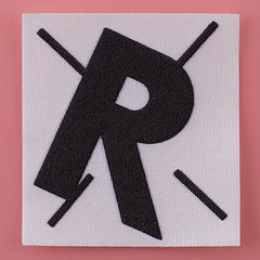 4PCS 3D Printing Letter Style Self-Adhesive Stickers for School Bag & Phone Case