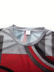 Men's Geometric Pattern Tee for Summer Outdoors