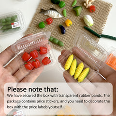 Toy House Mini Vegetable Models Detachable Supermarket Shopping Decoration Toy