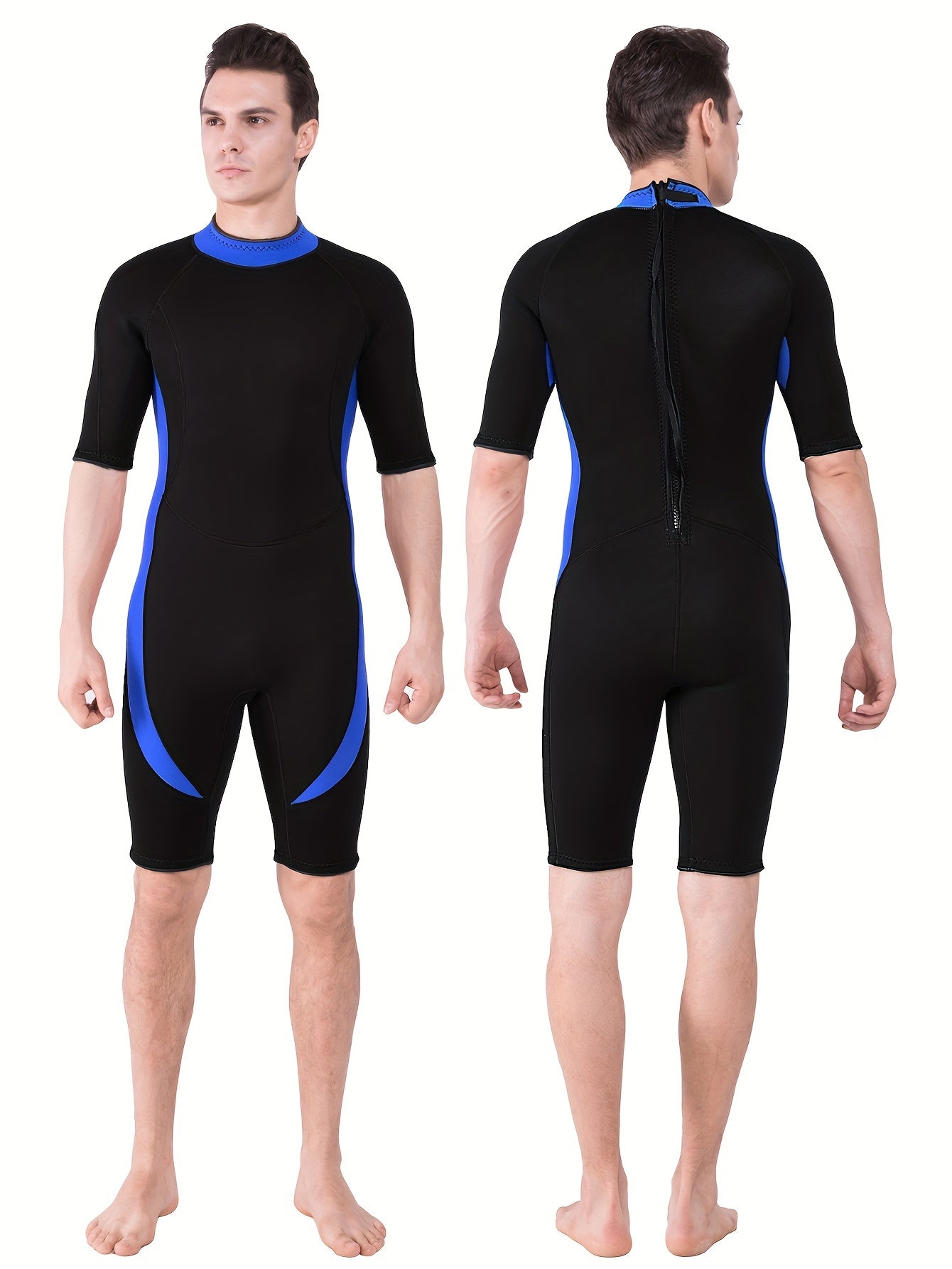 REALON 3mm Neoprene Diving Suit One Piece Short Sleeve Wetsuit