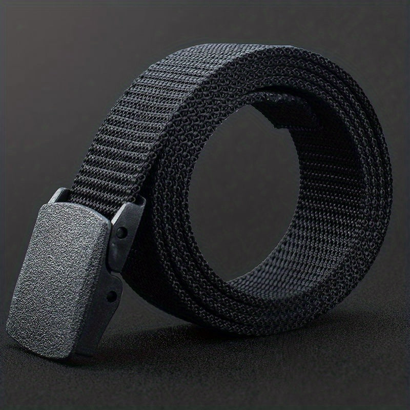 Men's Tactical Belt 24inch Nylon Waist Belt Plastic Buckle