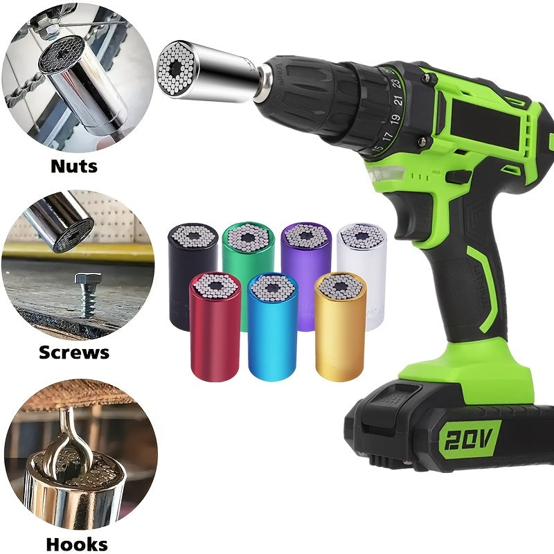 Universal Socket Wrench Kit 7-19mm for Any Bolt Ratchet Wrench