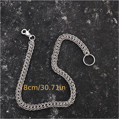 Motorcycle Cars Keychain Metal Wallet Belt Chain Long Punk HipHop Jewelry