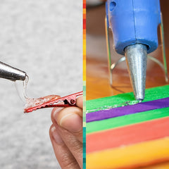 50pcs Hot Glue Gun Stick Transparent Hot Melt Adhesive DIY Jewelry Glue Strip